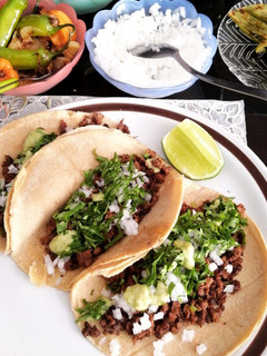 Una foto de Tacos de suadero (de soya)