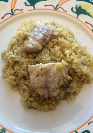 Una foto de Arroz con sargo