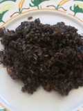 Arroz negro con puntillitas