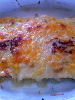 Una foto de Canelones de pollo y verduras