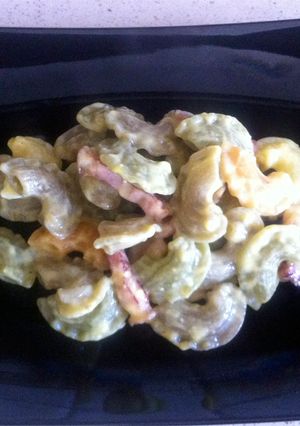 Una foto de Creste di galli a la carbonara