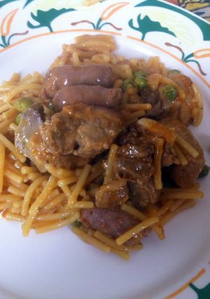Una foto de Fideos a la cazuela