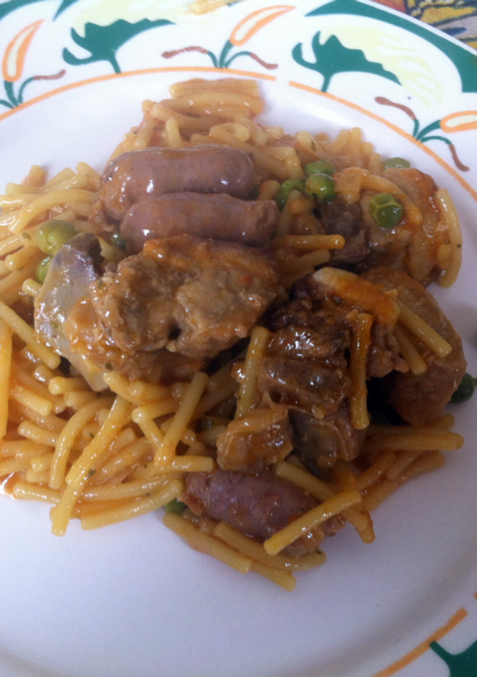 Una foto de Fideos a la cazuela
