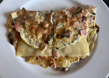 Fresh, Serving Recipe Low fat  high in protein omelette Savory Delicious