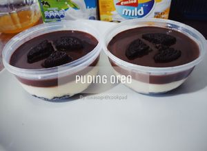 Foto resep Puding Oreo Lumer Viral (cemilan manis)