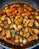 Thịt rang cháy cạnh