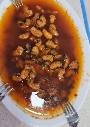 Una foto de Gambas al pil pil