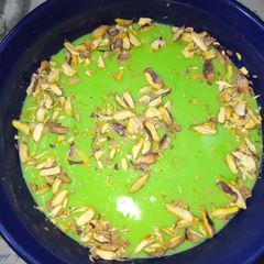 A picture of Pistachio Milk Pudding.