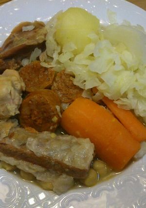 A picture of Authentic Cocido (Spanish Chickpea Stew).