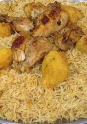 صورة لوصفة كبسه الدجاج بالجزر والبطاطا
