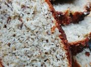 Una foto de avena coco rallado
