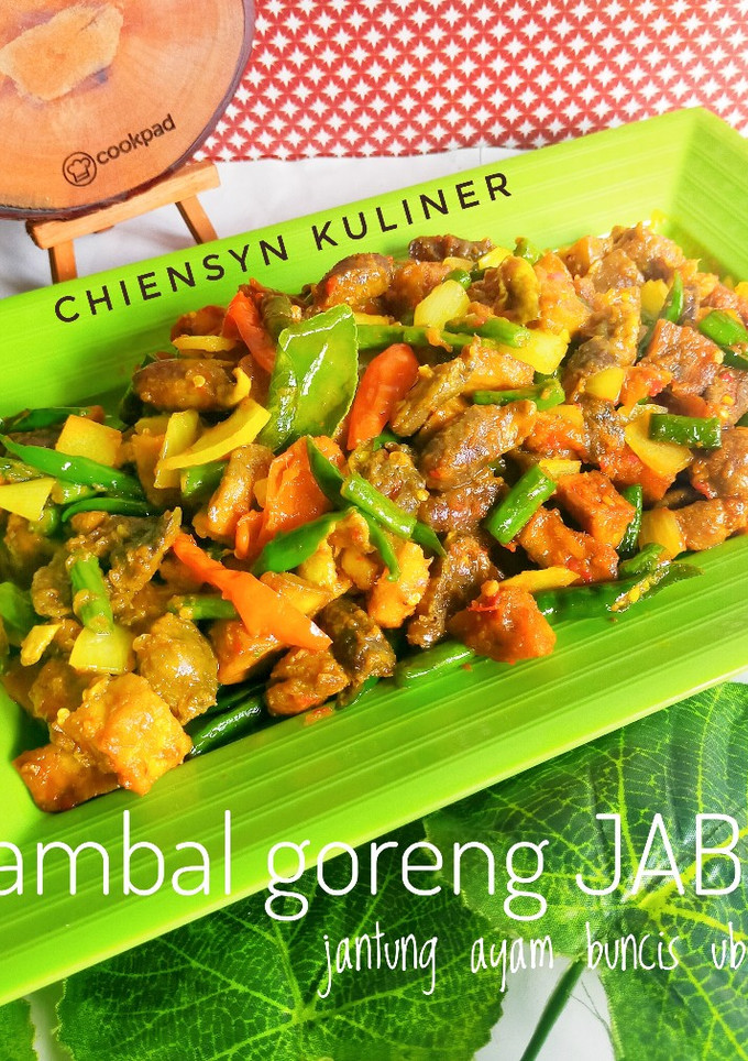 Foto resep Jantung Ayam Buncis Ubi jalaR