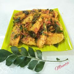A picture of Masala idli.