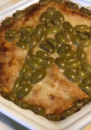 Une photo de Flan de légumes « pentagramme » au thon,parmesan et olives vertes