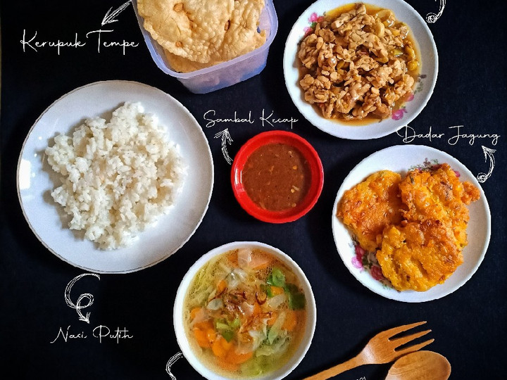 Langkah Mudah untuk Membuat Menu Sarapan Ala Kampung (Sayur Sop, Orek Tempe, Dadar Jagung) yang Enak