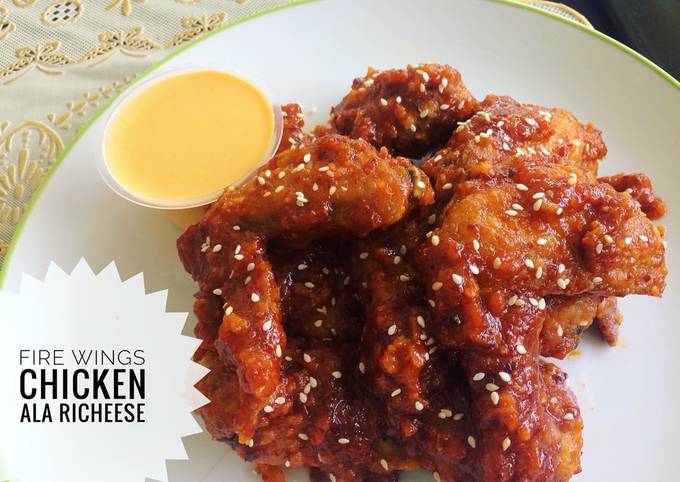 Fire Wings Chicken ala Richeese