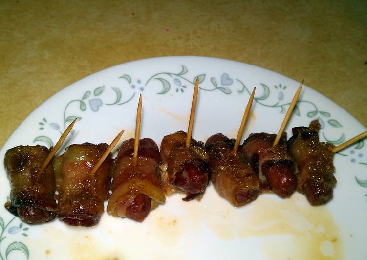 How to Make Super Quick Homemade Bacon wrapped smokies