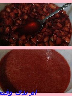 صورة لوصفة طريقة عمل صوص الفراولة للحلويات بطريقه بسيطه