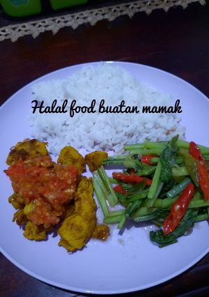Foto resep Oseng sawi pedes - menu diet tanpa minyak