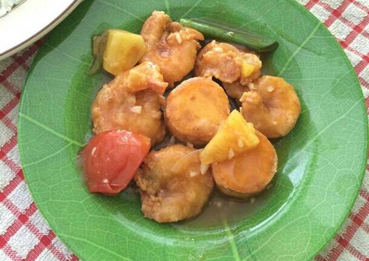 Bahan mengolah Cumi Tofu Saus Asam Manis yang praktis