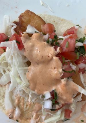 A picture of Ensenada-Style Fish Tacos.