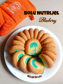 Foto resep Bolu Nutrijel Blueberry