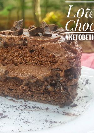 Foto resep Keto Chocolate Cake with Silky Cream #ketopads_cp_ketobeticcake