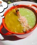 CHÁO TÔM, RAU NGÓT,BÍ ĐỎ