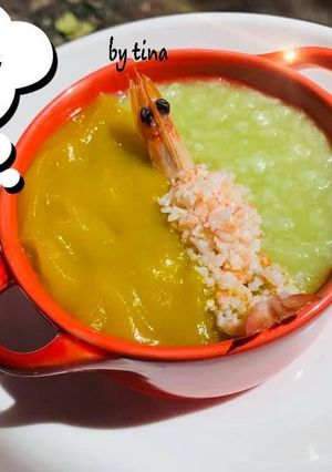 Hình của món CHÁO TÔM, RAU NGÓT,BÍ ĐỎ.