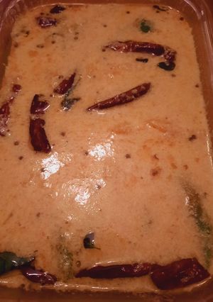 A picture of Jackfruit in curd(chakka pullisseri).