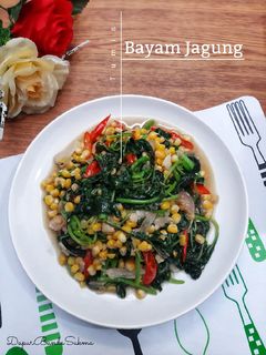 Foto resep Tumis Bayam Jagung