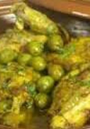 A picture of Moroccan Tagine with Olives.