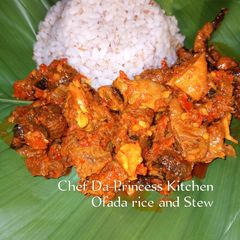 A picture of Ofada rice.