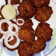 A picture of Mutton keema kebabs.