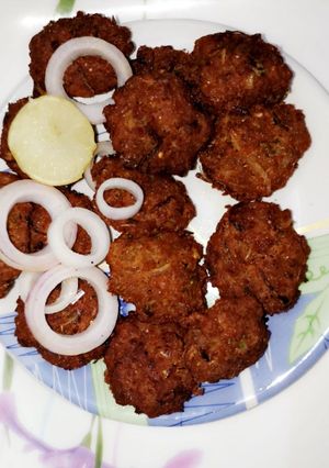 A picture of Mutton keema kebabs.