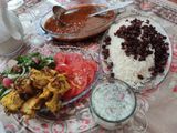 برنج و خورشت لوبیای قرمز و گوشت 🥰