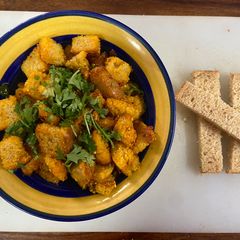 A picture of Bread Upma.