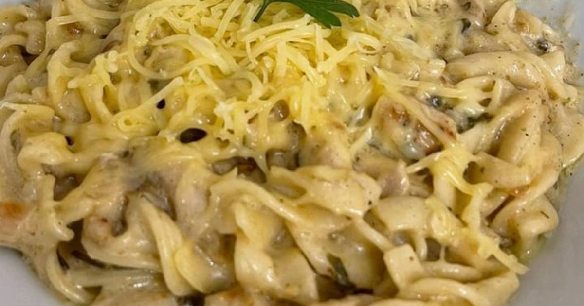 Carbonara com Bacon e Cogumelos Receita por Idalina Esteves Cookpad