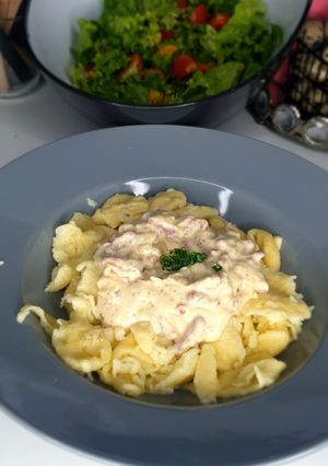Une photo de Knepfle à la crème
