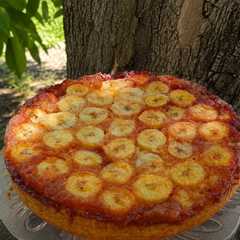 A picture of Tarta Invertida de Banana.