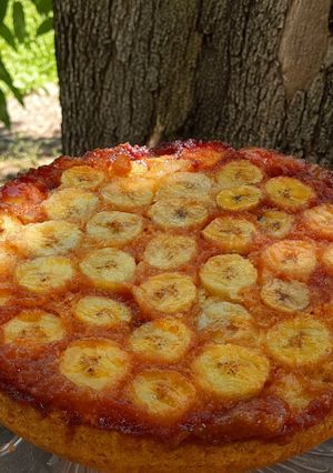 Una foto de Tarta Invertida de Banana