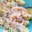 Pasta con salmón ahumado y atún