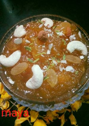 A picture of Apple Orange Halwa.