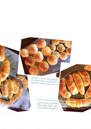 水合法 鹽可頌🥐加小餐包 的食譜成品照片