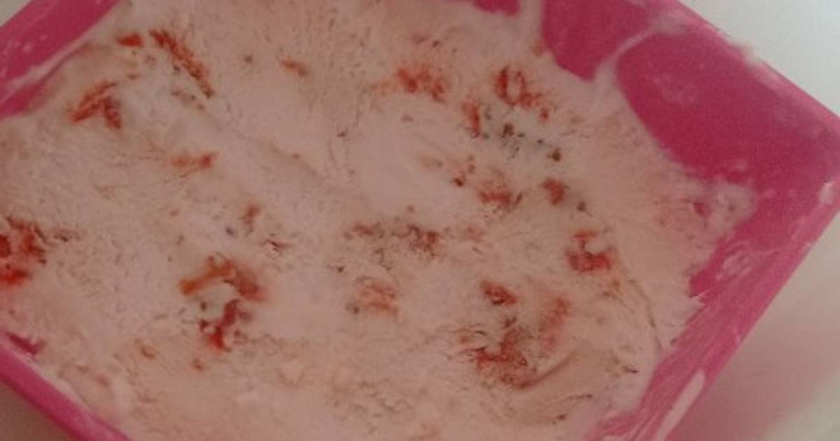 Resep Es Krim Strawberry Yogurt Simpel Oleh Maya Nugraheni Cookpad 0005
