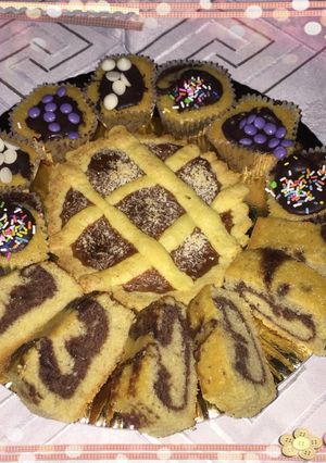 Una foto de Budines+ muffins marmolados🤩<<Todo con sólo una preparación >>