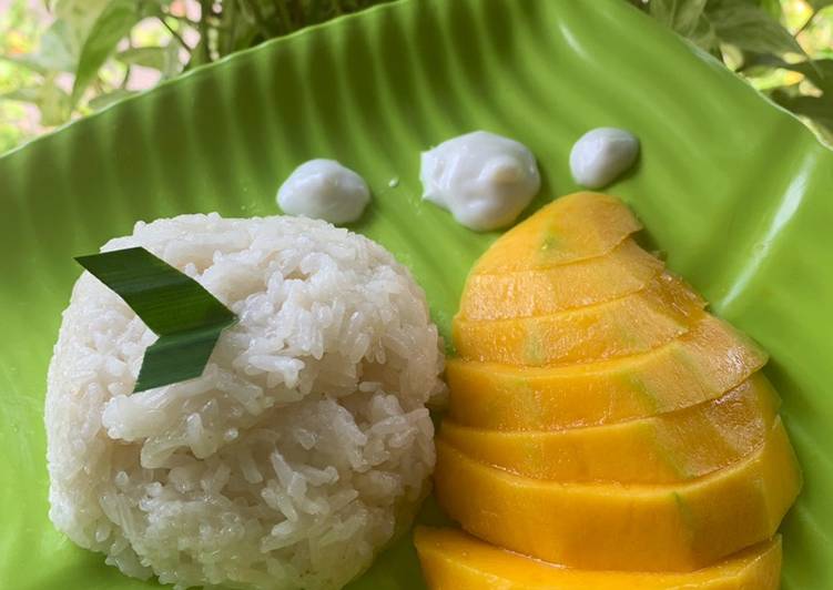 Bagaimana Menyiapkan Mango sticky rice yang Menggugah Selera