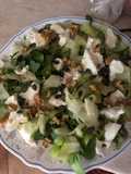 Insalata di zucchine, rucola e basilico