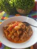 Seblak tebat (telur basok tahu somay) special