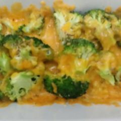A picture of Broccoli with chees.